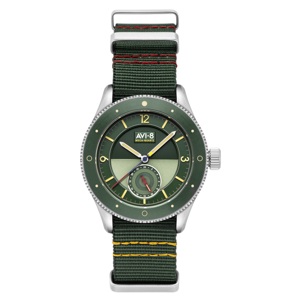 Vert Green | Flyboy Airmaster Sector Meca-quartz – AVI-8 Timepieces