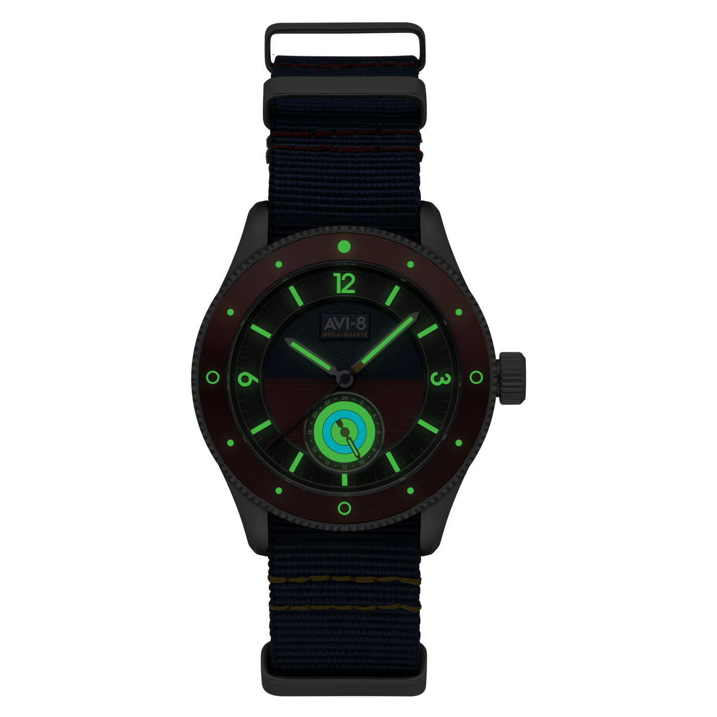 Navy Blue | Flyboy Airmaster Sector Meca-quartz – AVI-8 Timepieces Navy Blue | Flyboy Airmaster Sector Meca-quartz – AVI-8 Timepieces