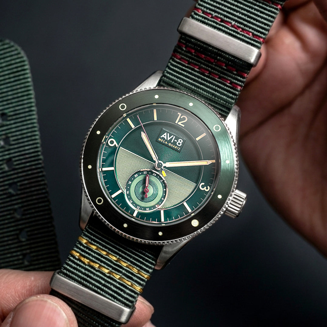 Flyboy Airmaster Sector Meca-Quartz AV-4112 – AVI-8 Timepieces