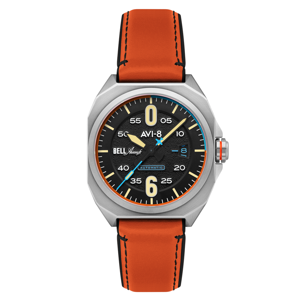 Graphite Black | Bell X-1 Machbuster Automatic – AVI-8 Timepieces Graphite Black | Bell X-1 Machbuster Automatic – AVI-8 Timepieces
