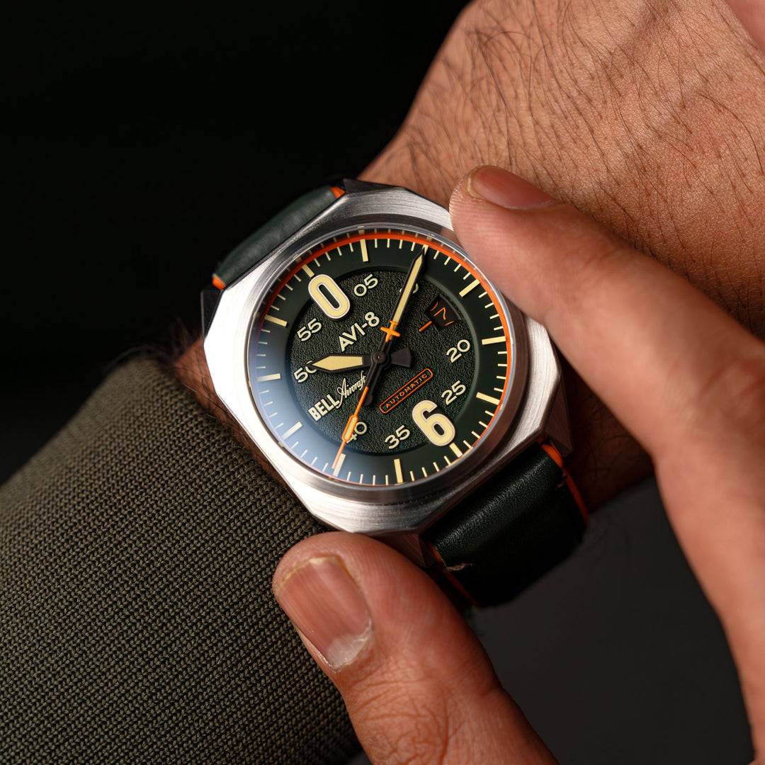 Abitelax アビテラックス 2022 Graphite Black | Bell X-1 Machbuster Automatic – AVI-8 Timepieces