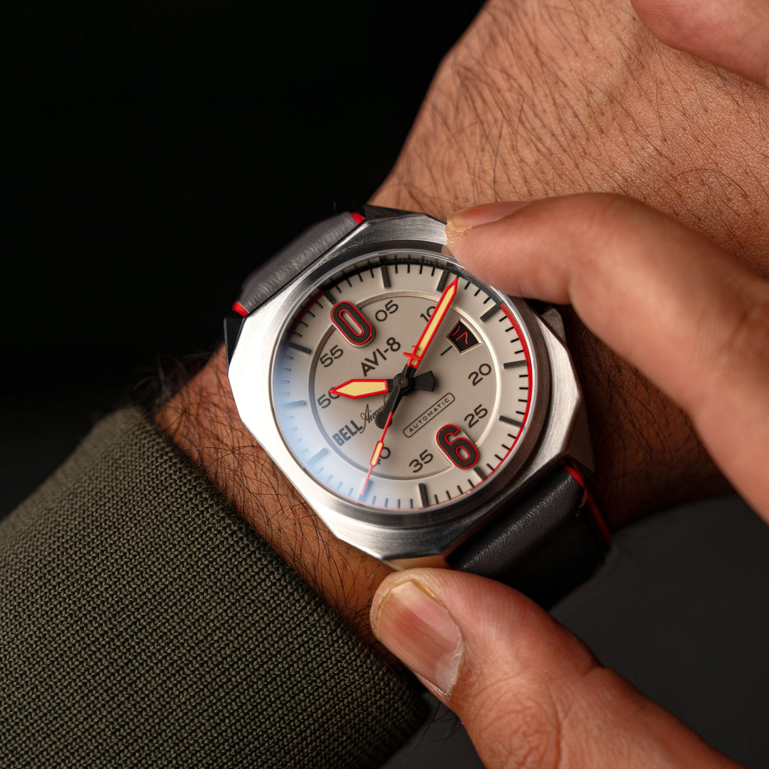 Desert Khaki | Bell X-1 Machbuster Automatic – AVI-8 Timepieces