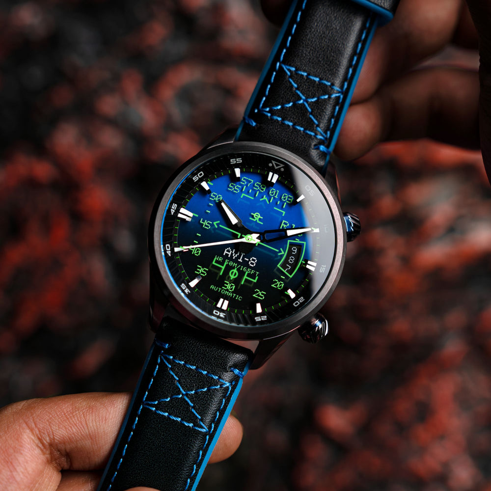 激安ブランド Gradient Timepieces AVI-8 – Automatic HUD Harrier Hawker | Blue 洋楽