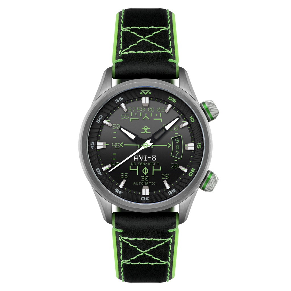 Gradient Black | Hawker Harrier HUD Automatic – AVI-8 Timepieces
