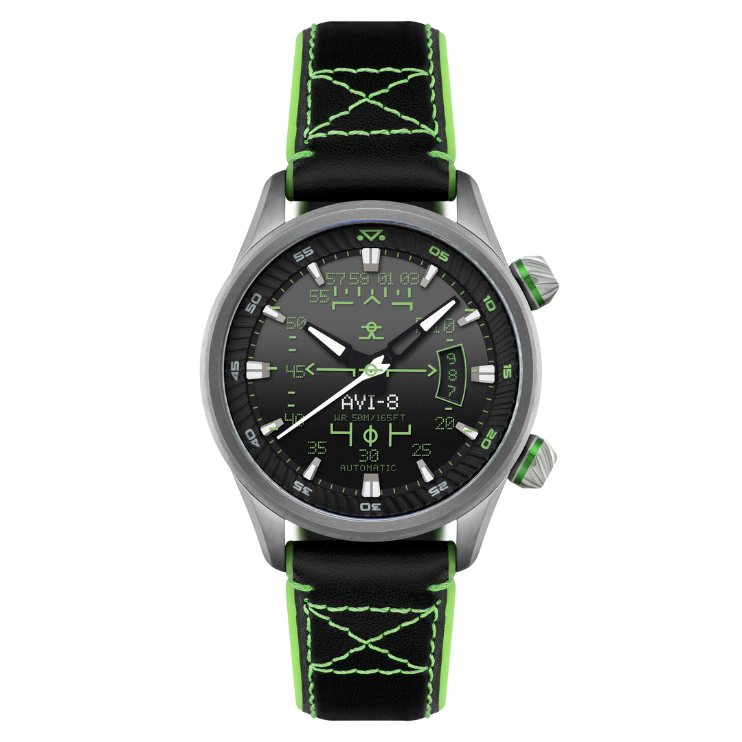 大特価 Gradient Timepieces AVI-8 – Automatic HUD Harrier Hawker | Black 時計