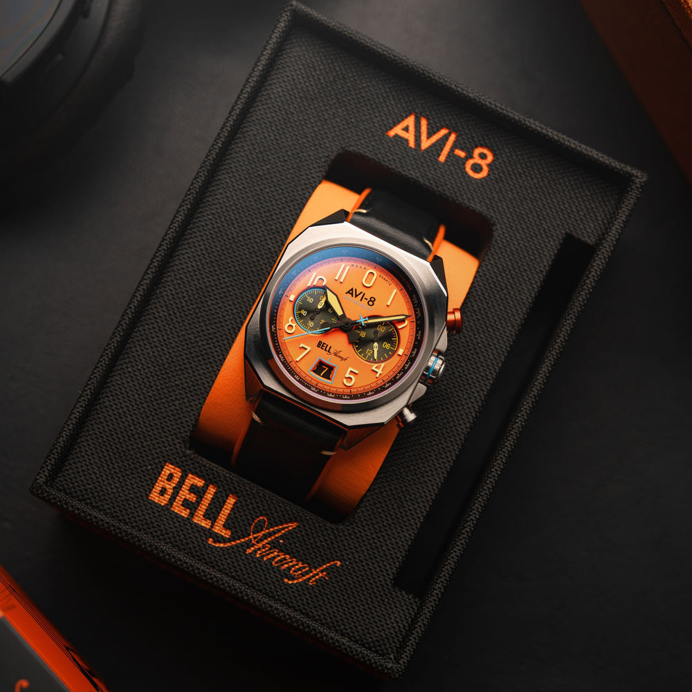 Reloj Cronógrafo Avi-8 Bell X-1 Machbuster Para Hombre Con C Color De Reloj Cronógrafo Avi-8 Bell X-1 Machbuster Para Hombre Con C Color De