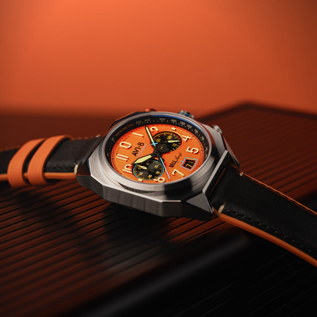 Rusty Orange | Bell X-1 Machbuster Chronograph – AVI-8 Timepieces