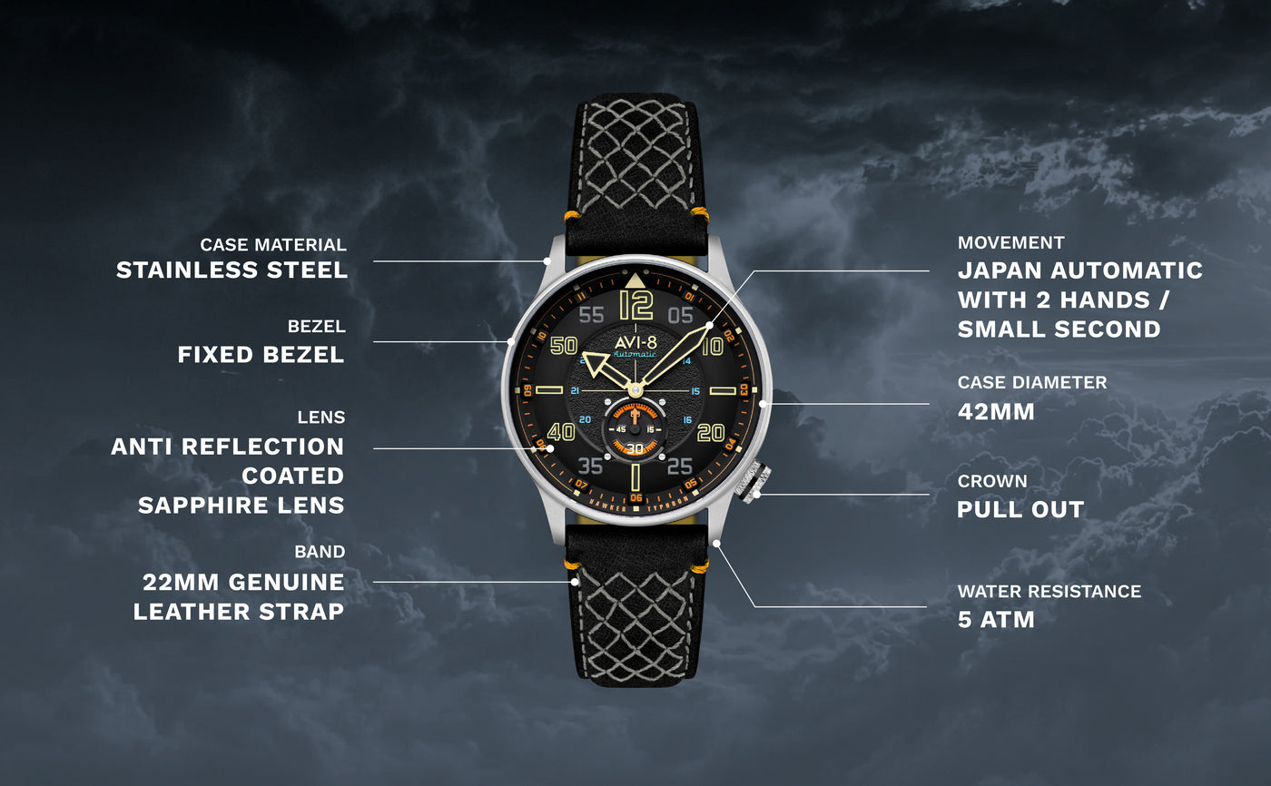 Hawker Typhoon Baldwin Automatic AV-4119 – AVI-8 Timepieces