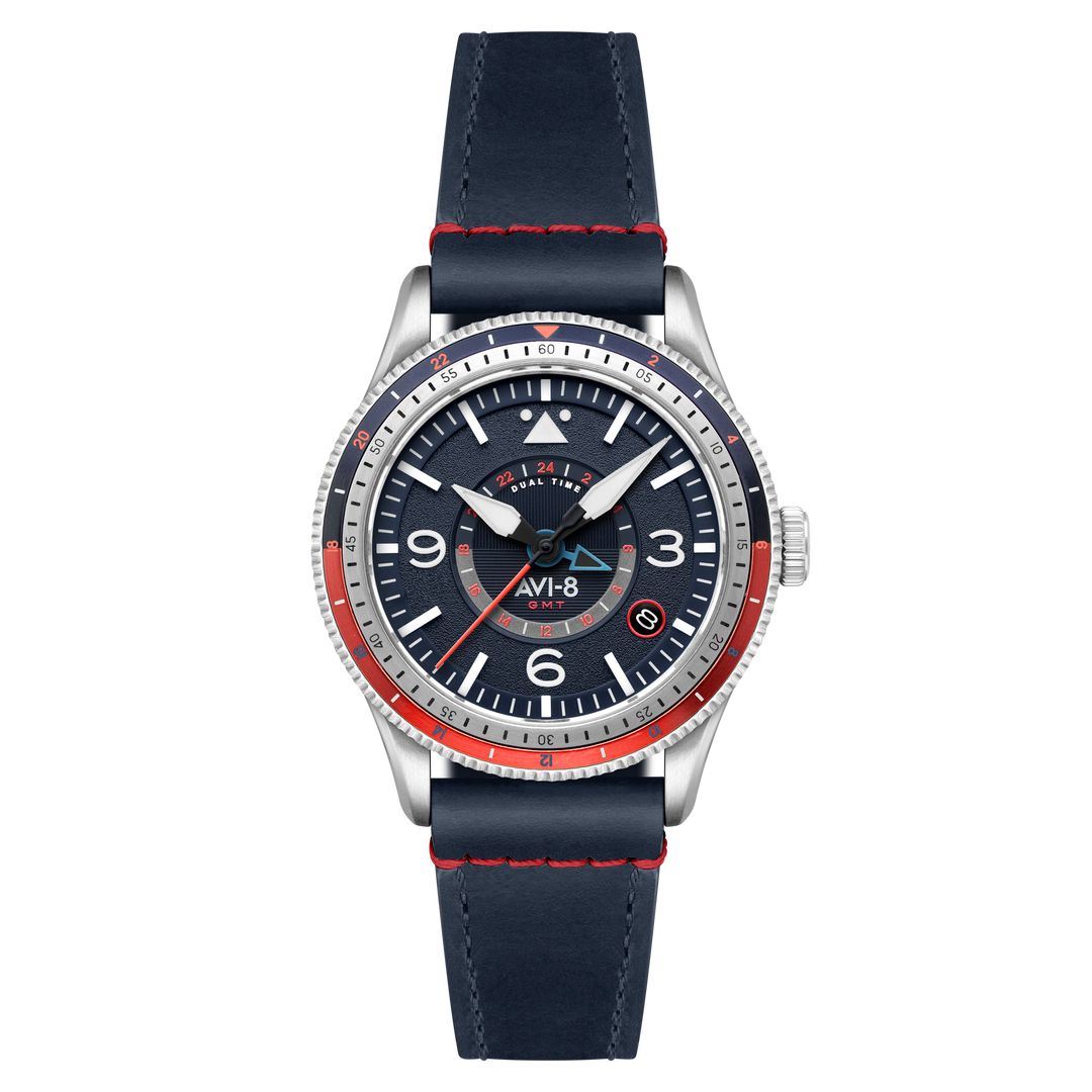 Fuselage Green | Flyboy Airmaster GMT Automatic – AVI-8 Timepieces Fuselage Green | Flyboy Airmaster GMT Automatic – AVI-8 Timepieces