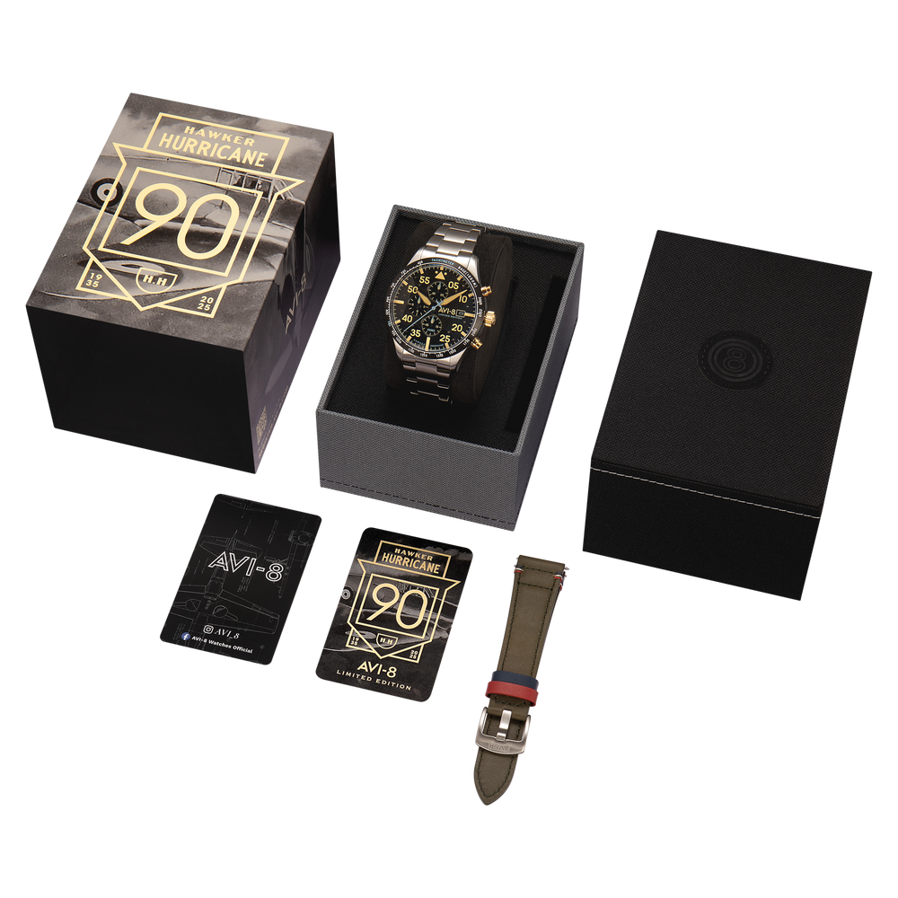 Thunder Black | Hawker Hurricane 90th Anniversary Chronograph Thunder Black | Hawker Hurricane 90th Anniversary Chronograph