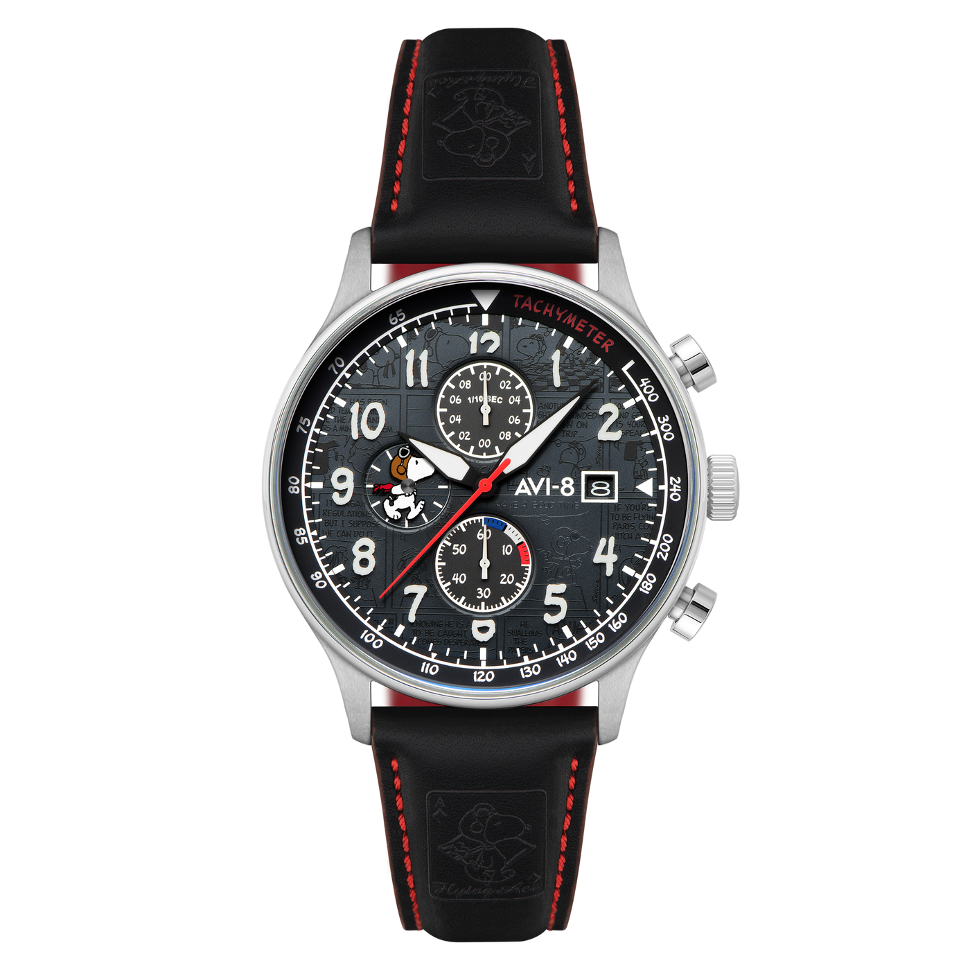 Ace Black | Hawker Hurricane Classic Chronograph Peanuts Snoopy Ace Black | Hawker Hurricane Classic Chronograph Peanuts Snoopy