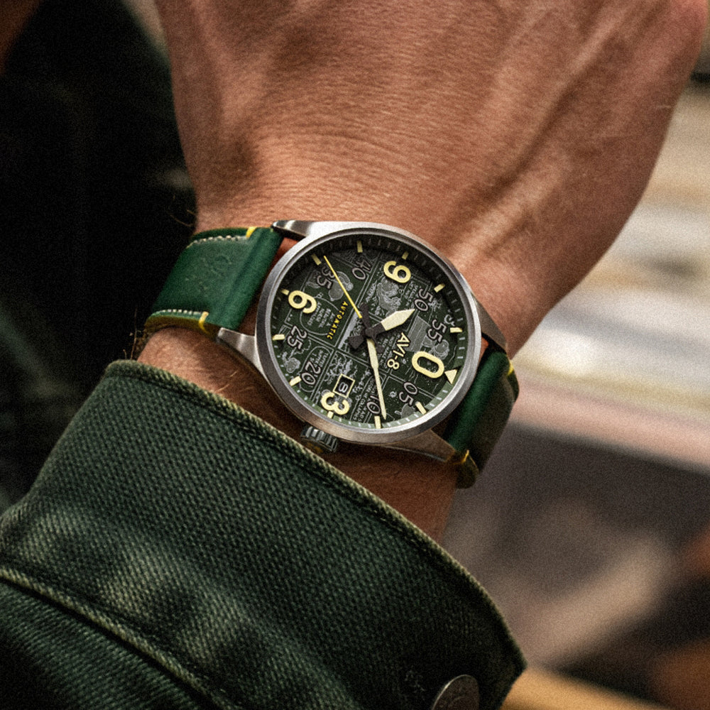 Aviator Green | Spitfire Smith Automatic Peanuts Snoopy Flying Ace