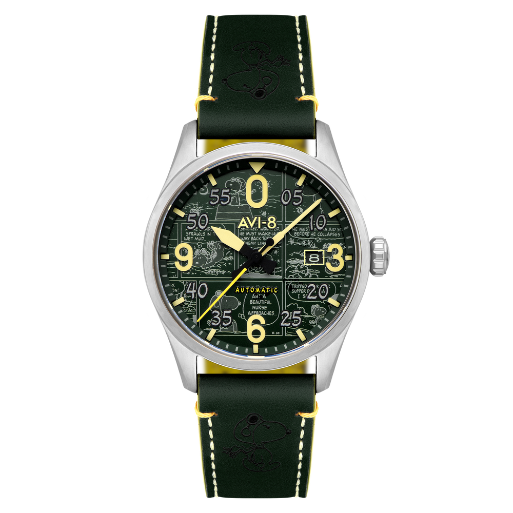 Aviator Green | Spitfire Smith Automatic Peanuts Snoopy Flying Ace Aviator Green | Spitfire Smith Automatic Peanuts Snoopy Flying Ace