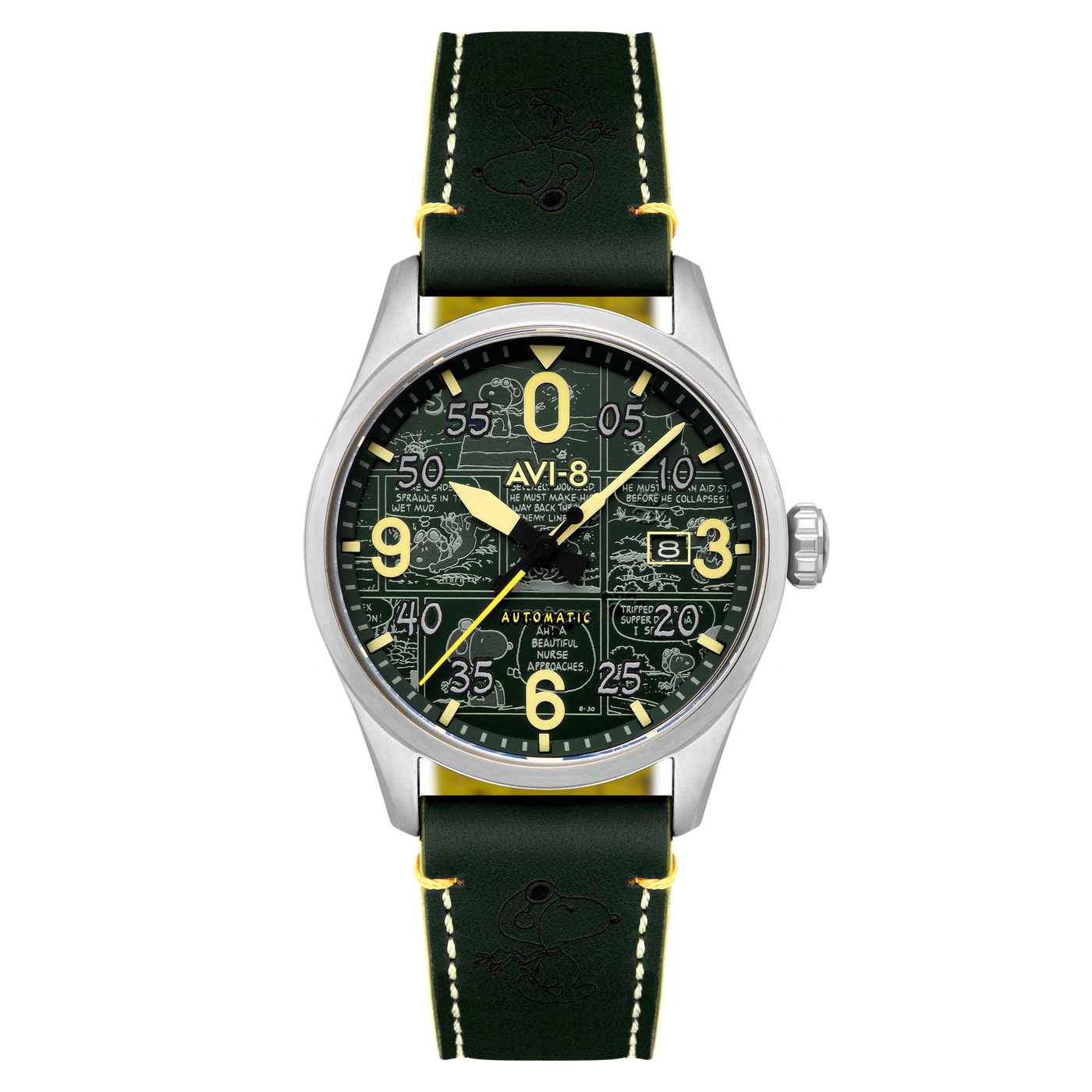 Aviator Green | Spitfire Smith Automatic Peanuts Snoopy Flying Ace Aviator Green | Spitfire Smith Automatic Peanuts Snoopy Flying Ace