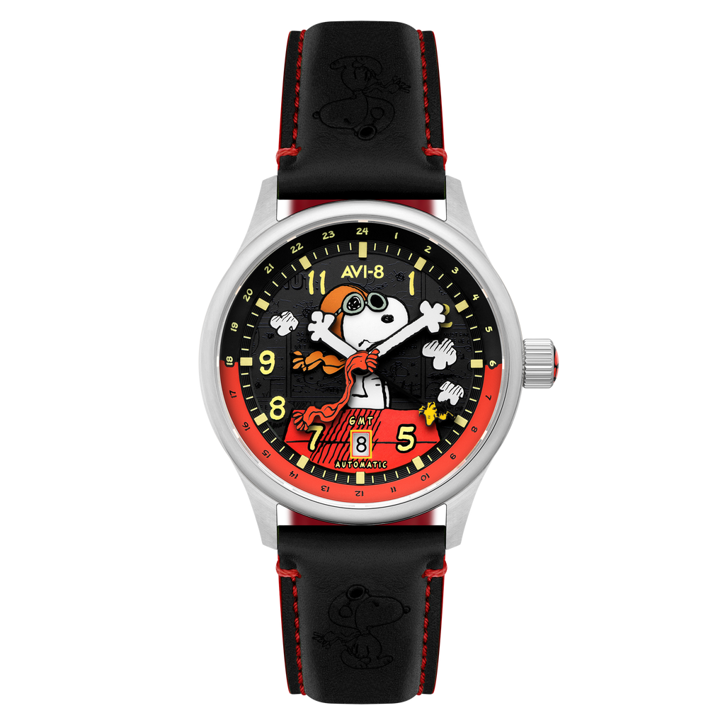 Doghouse Red | Hawker Hurricane Kent GMT Automatic Peanuts Snoopy