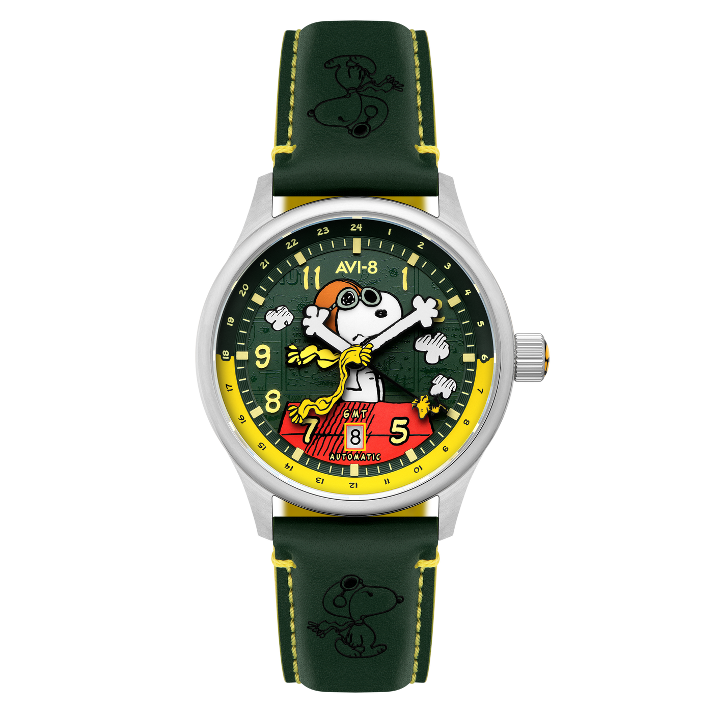 Winter Green | Hawker Hurricane Kent GMT Automatic Peanuts Snoopy Winter Green | Hawker Hurricane Kent GMT Automatic Peanuts Snoopy