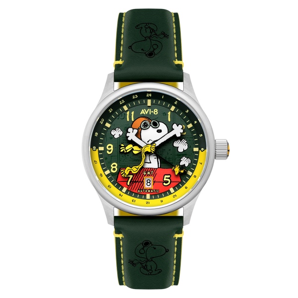Winter Green | Hawker Hurricane Kent GMT Automatic Peanuts Snoopy