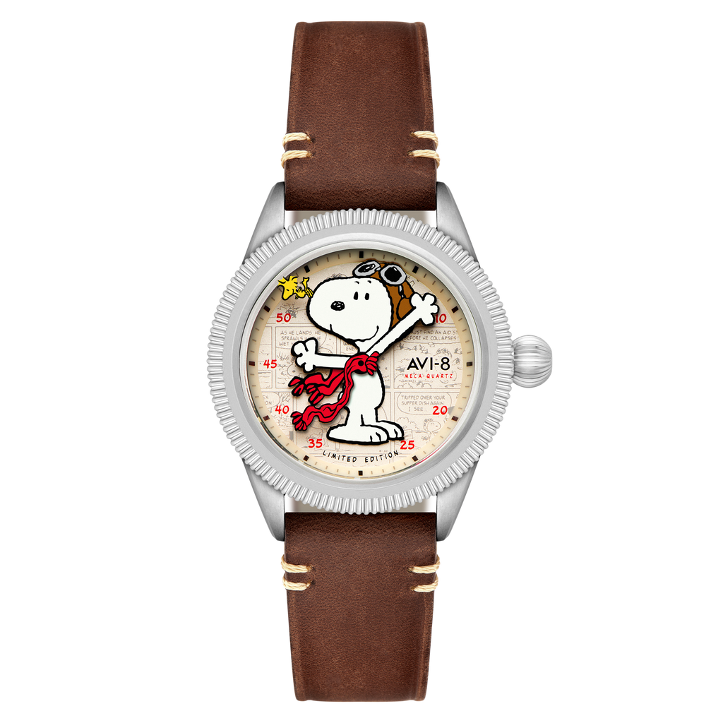 Camel Brown | Flyboy Airmaster 40 Meca-Quartz Peanuts Snoopy