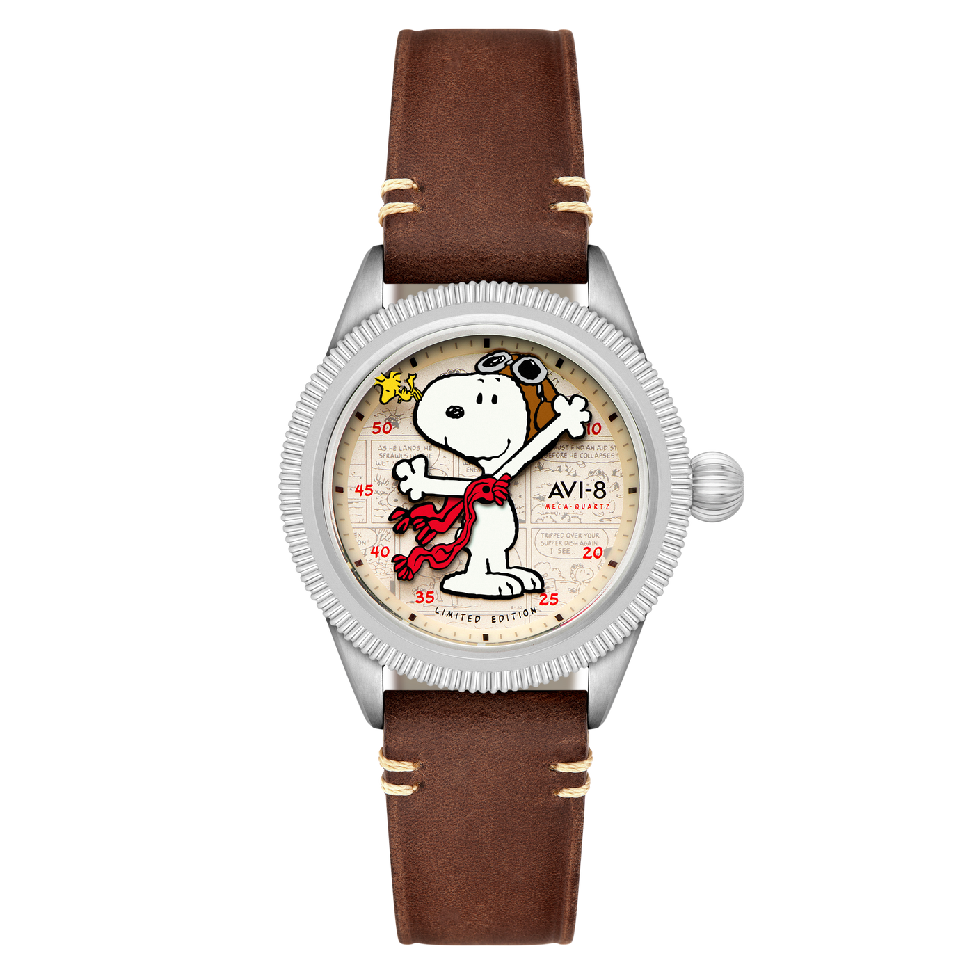 Camel Brown | Flyboy Airmaster 40 Meca-Quartz Peanuts Snoopy Camel Brown | Flyboy Airmaster 40 Meca-Quartz Peanuts Snoopy