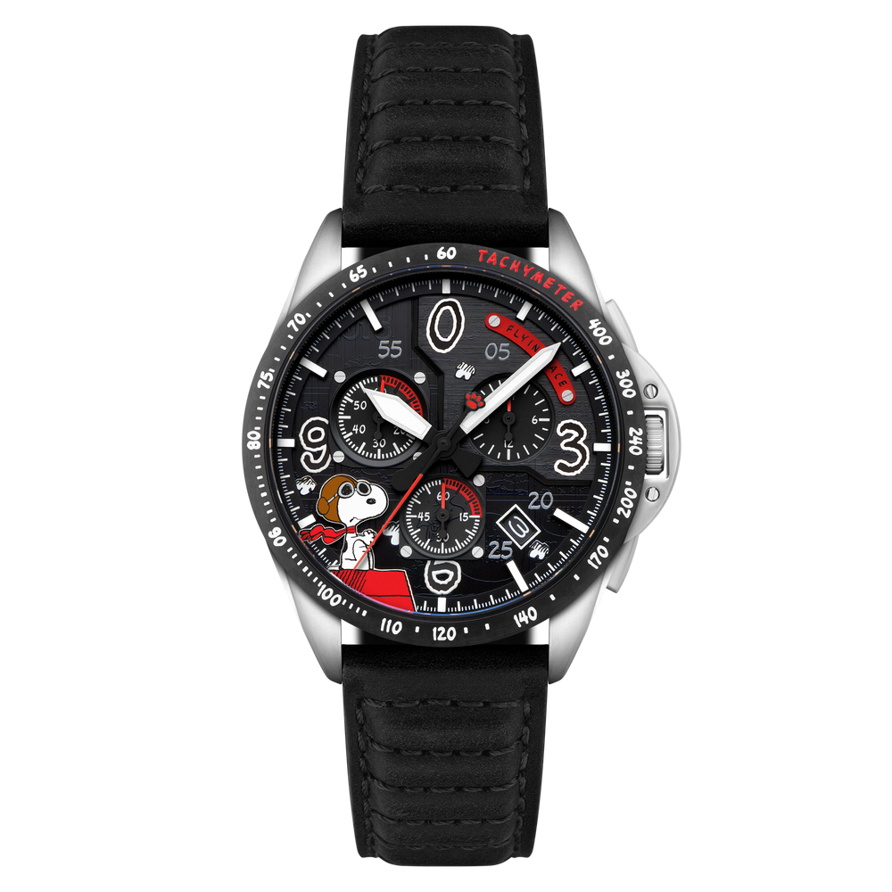 Biplane Black | P-51 Mustang Blakeslee Chronograph Peanuts Snoopy Biplane Black | P-51 Mustang Blakeslee Chronograph Peanuts Snoopy
