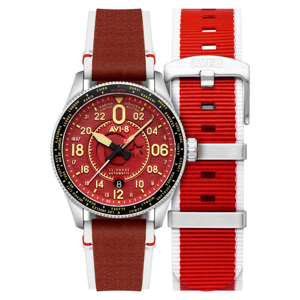 Gökçen Red | Sabiha Gökçen 24 Hour Automatic Limited Edition – AVI