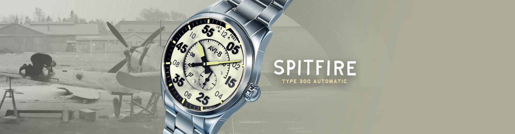 Pilot Panel | Spitfire Type 300 Automatic – AVI-8 Timepieces