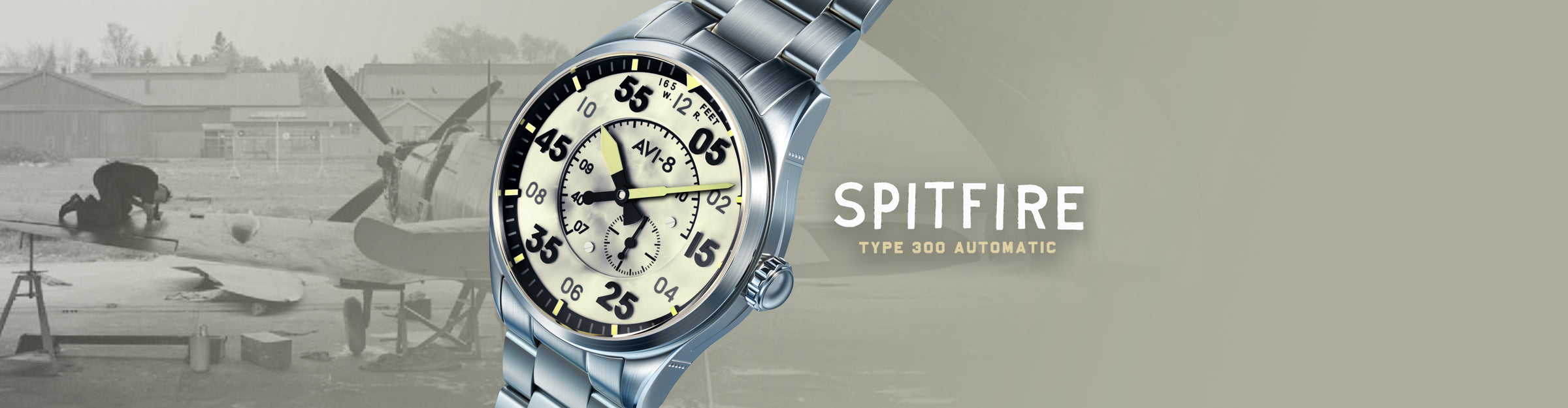 Pilot Panel | Spitfire Type 300 Automatic – AVI-8 Timepieces