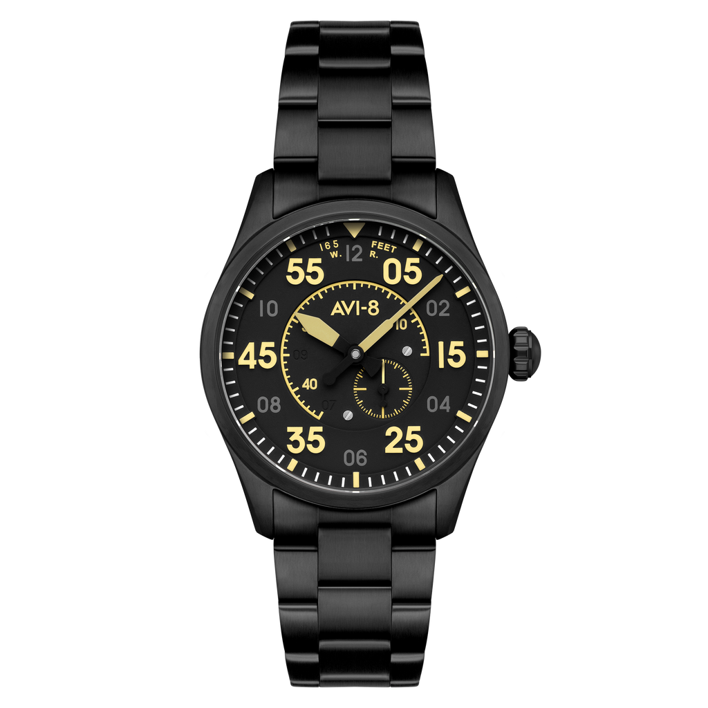 アルリオイデス Channel Blue | Spitfire Lock Chronograph – AVI-8 Timepieces