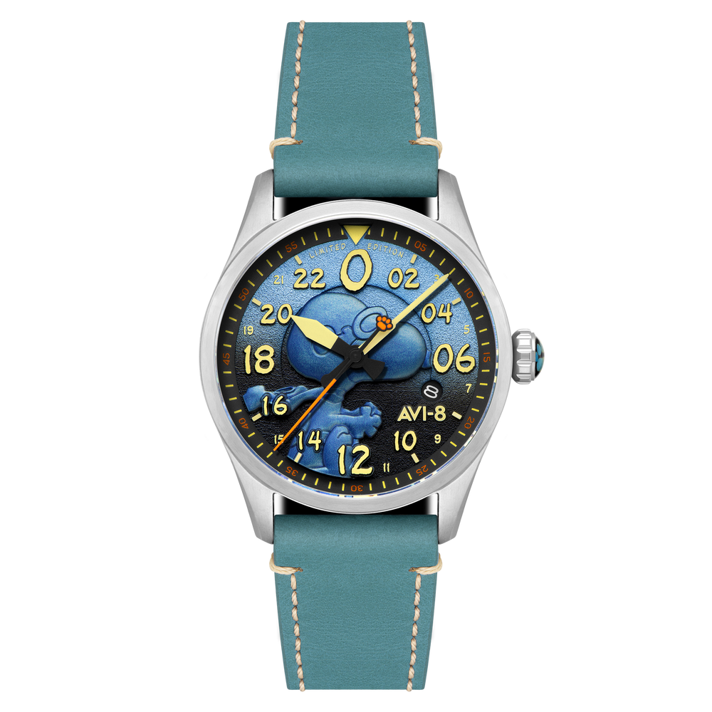 Azure Blue | Spitfire Peanuts Snoopy Flying Ace 24 Hour Automatic Azure Blue | Spitfire Peanuts Snoopy Flying Ace 24 Hour Automatic