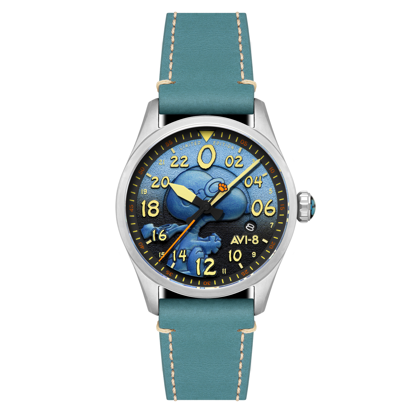 Azure Blue | Spitfire Peanuts Snoopy Flying Ace 24 Hour Automatic Azure Blue | Spitfire Peanuts Snoopy Flying Ace 24 Hour Automatic