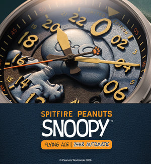 Spitfire Peanuts Snoopy Flying Ace 24 Hour Automatic Limited