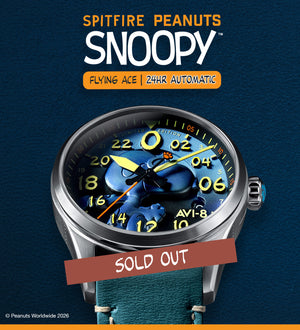 Spitfire Peanuts Snoopy Flying Ace 24 Hour Automatic Limited