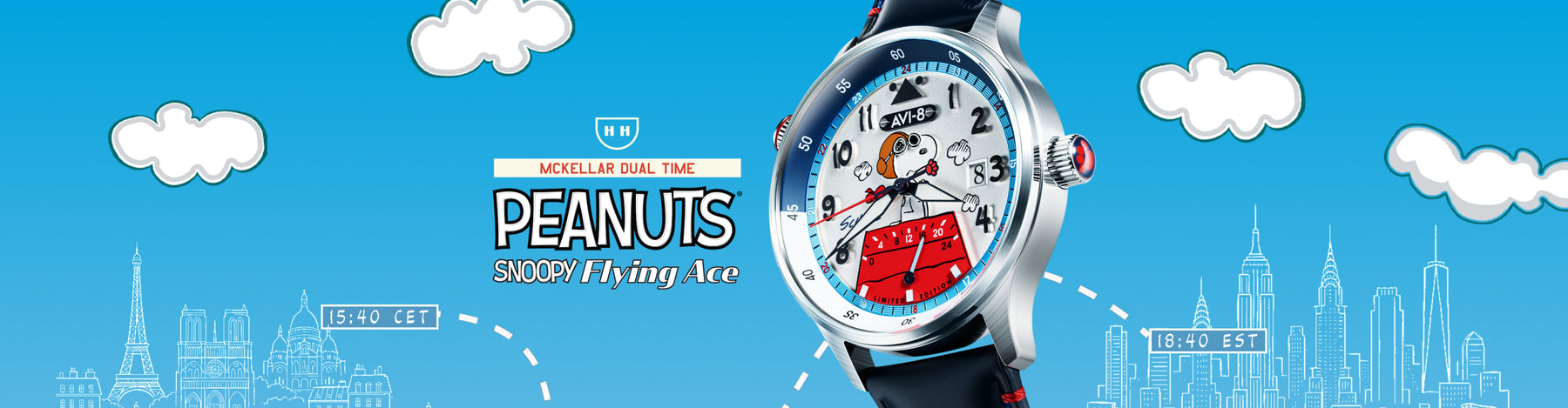 Aero Blue | Hawker Hurricane Mckellar Dual Time Peanuts Snoopy