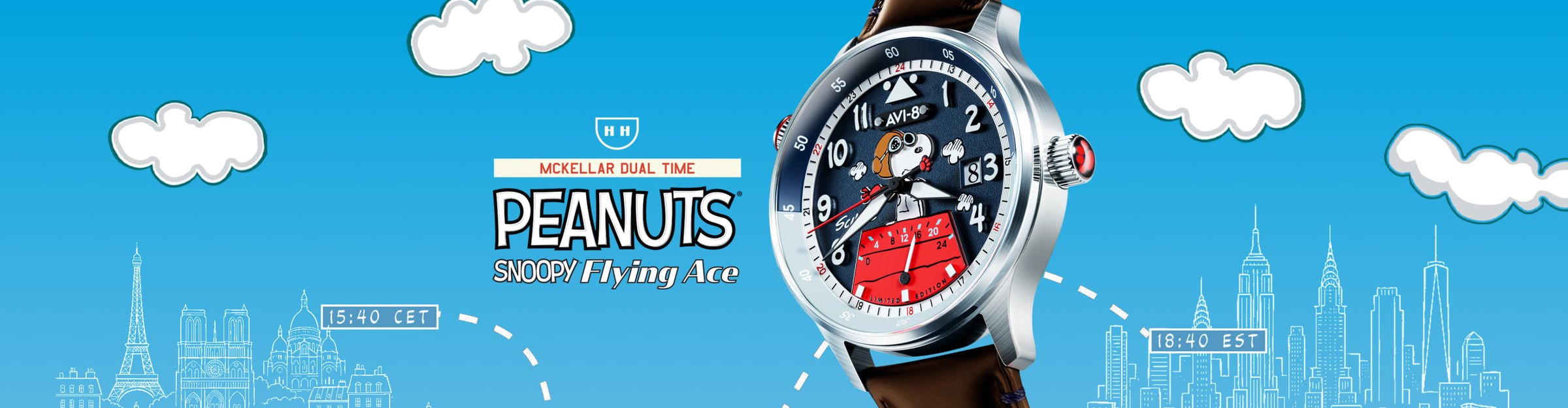 Azure Aviator | Hawker Hurricane Mckellar Dual Time Peanuts Snoopy