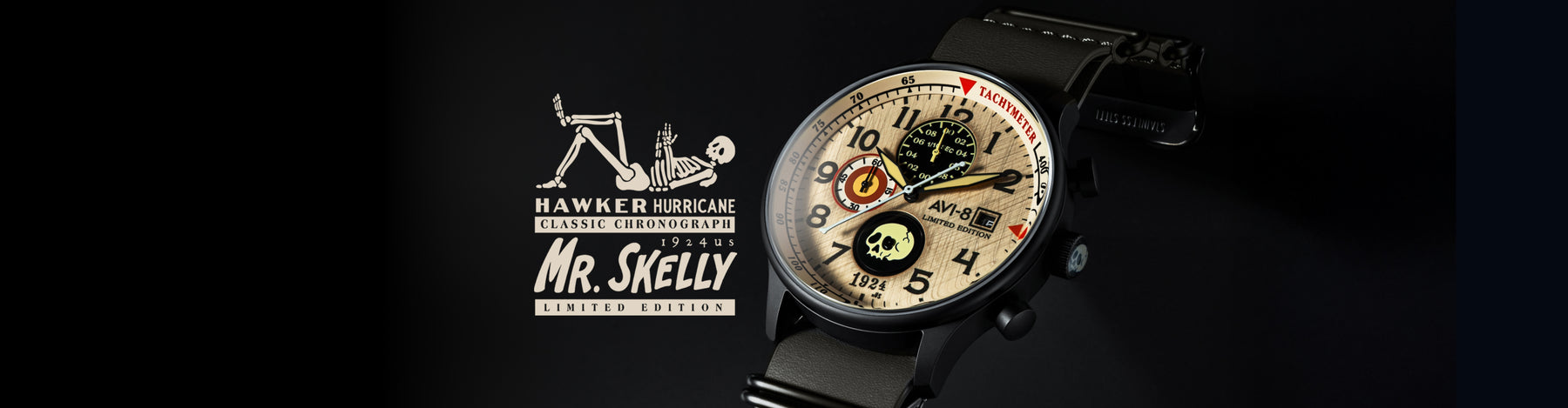 Charcoal Cream | Hawker Hurricane Classic Chronograph 1924us Mr