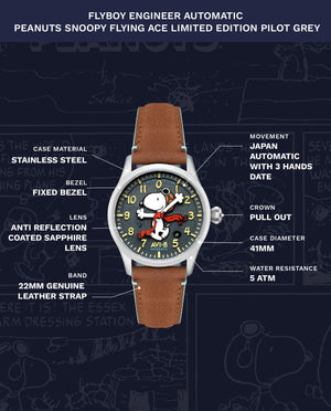 Peanuts Snoopy Flying Ace Limited Edition – AVI-8 Timepieces