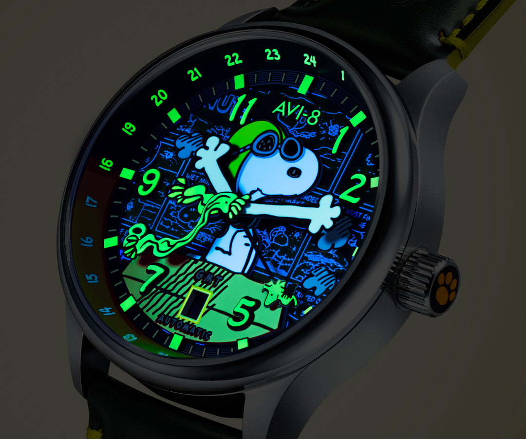 Kent GMT Automatic Peanuts Snoopy Flying Ace Limited Edition AV