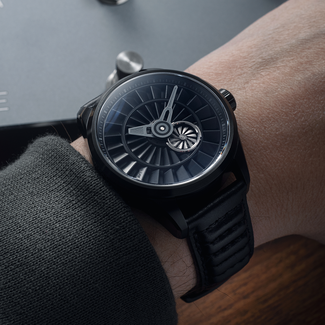 AVZHJA ブラックメタル　BLACKL MINT Zenith Defy Classic Black Ceramic Skeleton 41mm Watch 49.9000