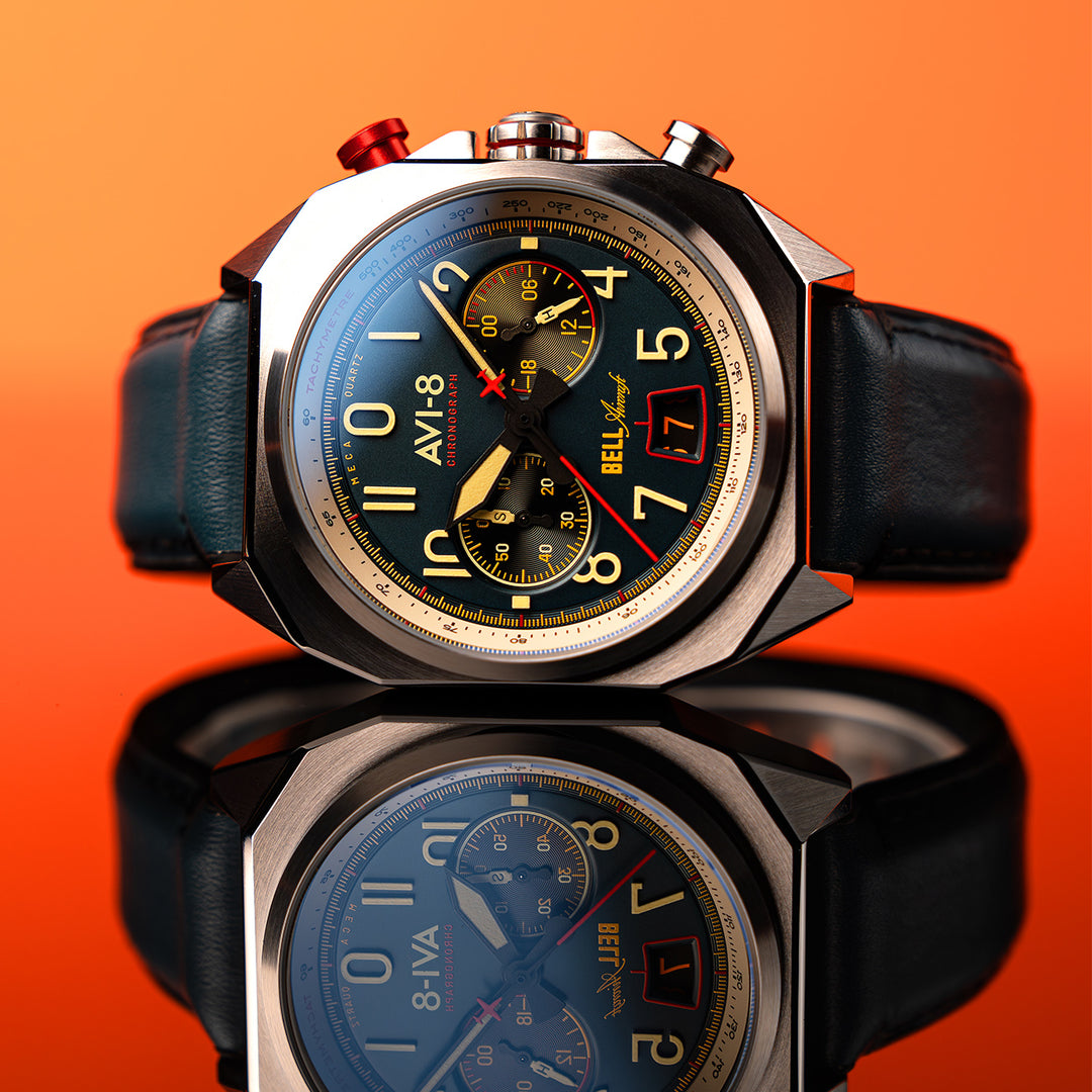 アレス BELL X-1 MACHBUSTER CHRONOGRAPH AV-4118 – AVI-8 Timepieces
