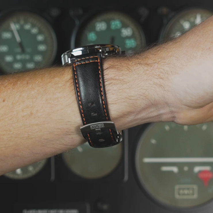Tiger Orange | Hawker Hurricane Classic Chronograph – AVI-8 Timepieces