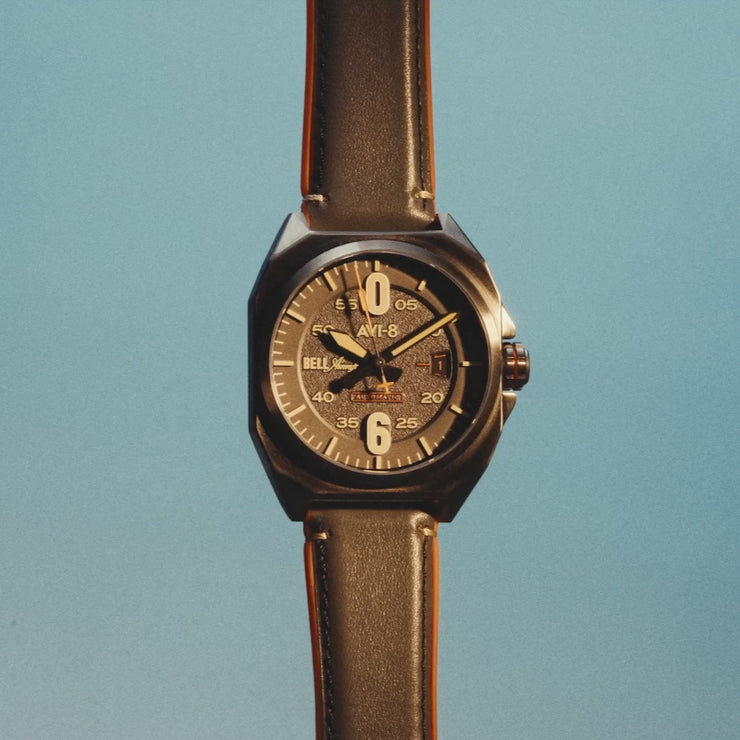 Cavalier Green | Bell X-1 Machbuster Automatic – AVI-8 Timepieces