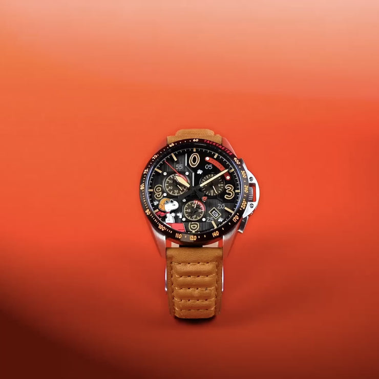 アヌビス Biplane Brown | P-51 Mustang Blakeslee Chronograph Peanuts Snoopy