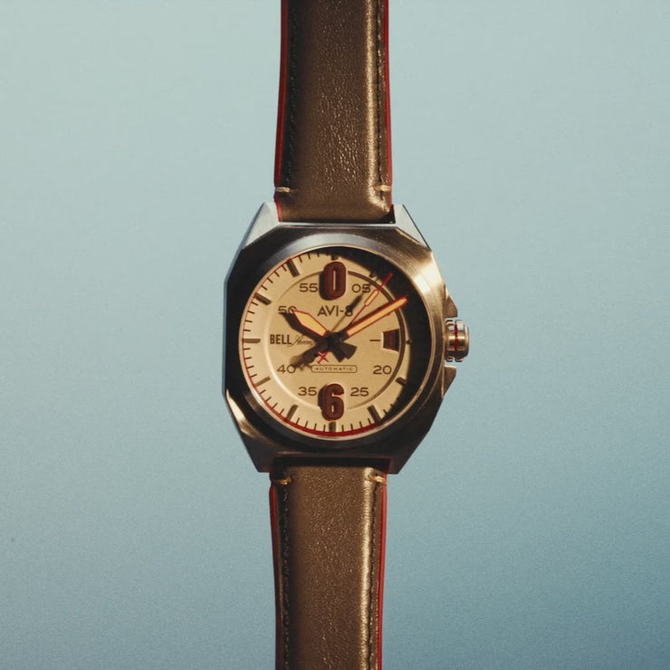 Desert Khaki | Bell X-1 Machbuster Automatic – AVI-8 Timepieces