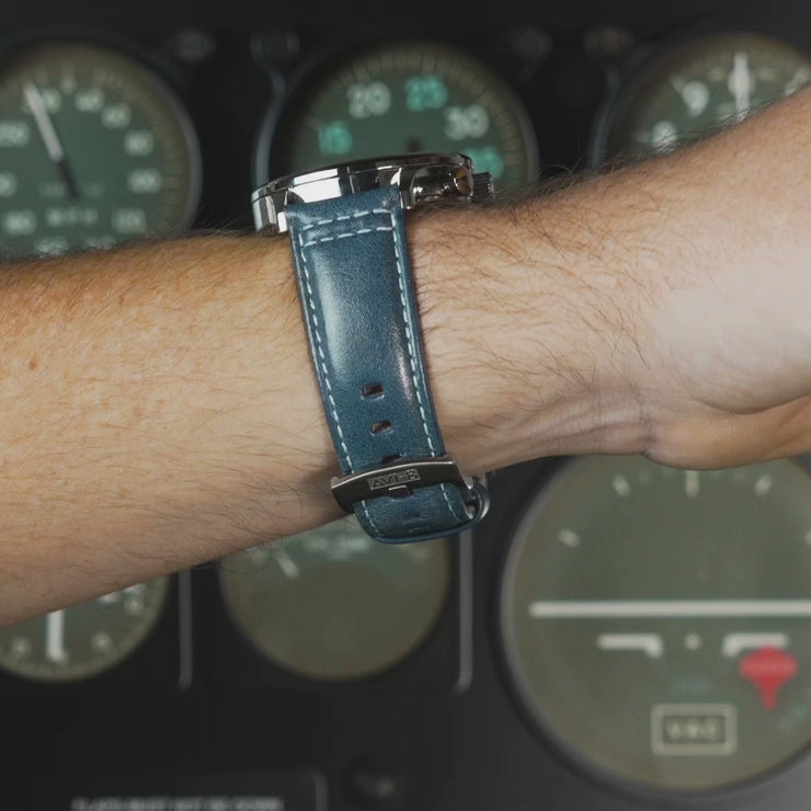 Opal Blue | Hawker Hurricane Classic Chronograph – AVI-8 Timepieces