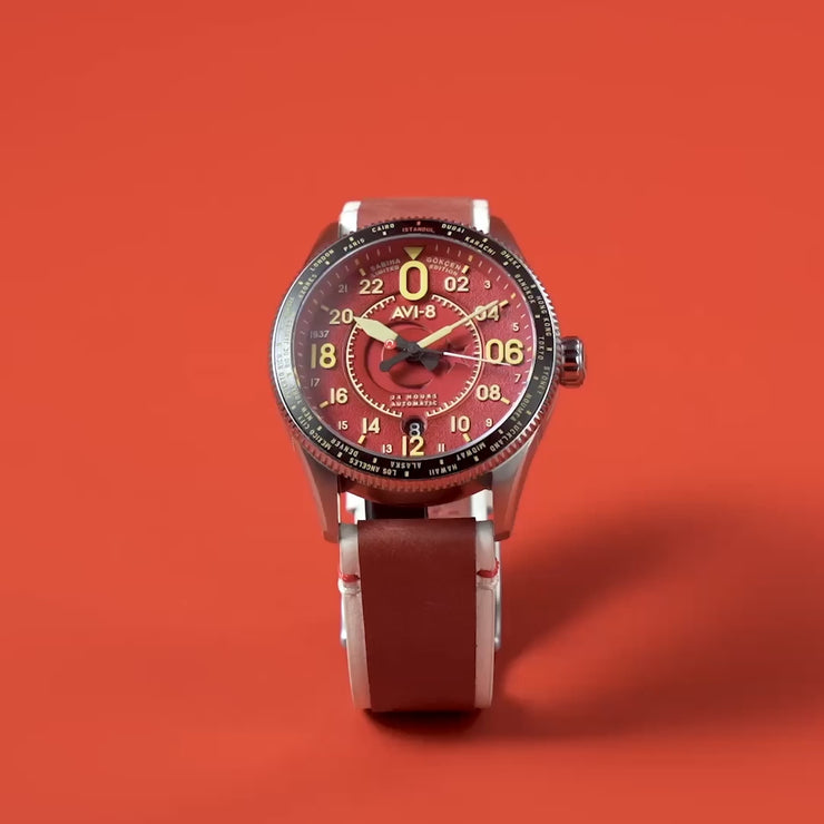 Gökçen Red | Sabiha Gökçen 24 Hour Automatic Limited Edition – AVI