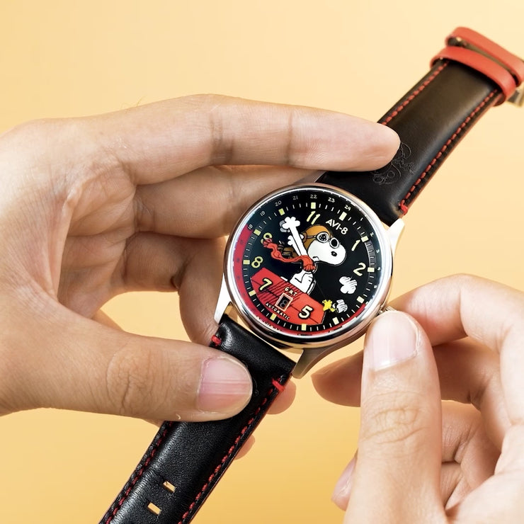 Doghouse Red | Hawker Hurricane Kent GMT Automatic Peanuts