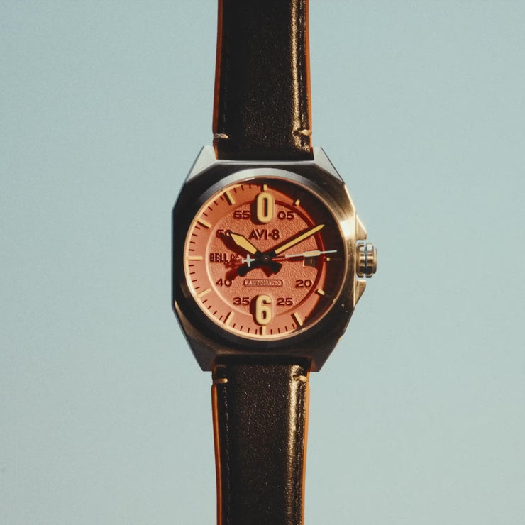 Retro Orange | Bell X-1 Machbuster Automatic – AVI-8 Timepieces