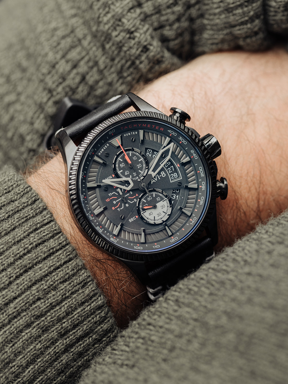 STEALTH BLACK AVON CHRONOGRAPH 2