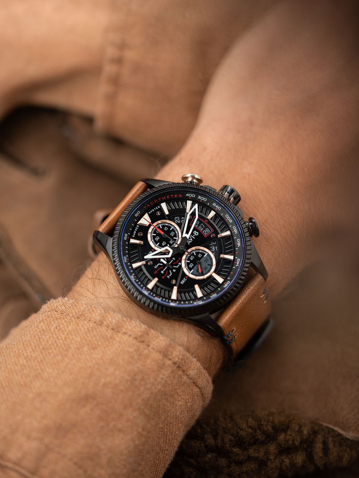 DESERT BROWN AVON CHRONOGRAPH 2