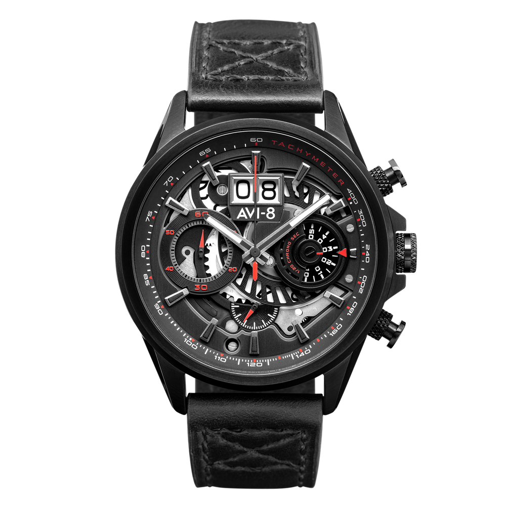 Stealth Black | Hawker Harrier Matador Chronograph – AVI-8 Stealth Black | Hawker Harrier Matador Chronograph – AVI-8
